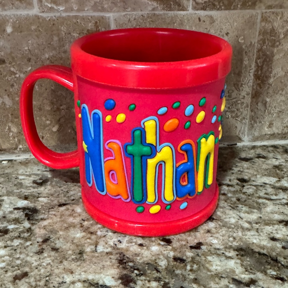 Colorful Personalized “Nathan” Mug